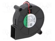 Fan: DC; blower; 12VDC; 51.6x51.7x15mm; 4.41m3/h; 26dBA; ball SUNON