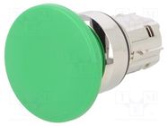 Switch: push-button; 22mm; Stabl.pos: 1; green; none; IP67; mushroom SIEMENS