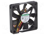 Fan: DC; axial; 12VDC; 60x60x10mm; 24.12m3/h; 25dBA; Vapo; 3500rpm SUNON