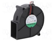 Fan: DC; blower; 24VDC; 75x75x30mm; 18.35m3/h; 32.9dBA; 2400rpm SUNON