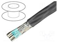 Wire; Alpha Essential C&C; 4x28AWG; PVC; dark grey; 600V; 305m ALPHA WIRE