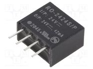 Converter: DC/DC; 1W; Uin: 21.6÷26.4V; Uout: 24VDC; Iout: 42mA; SIP4 RECOM