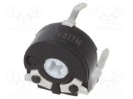 Potentiometer: mounting; single turn,horizontal; 22kΩ; 100mW PIHER