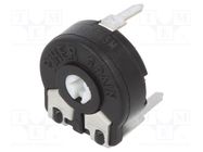 Potentiometer: mounting; single turn,horizontal; 500Ω; 150mW PIHER