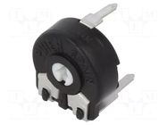 Potentiometer: mounting; single turn,horizontal; 100Ω; 150mW PIHER