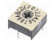 Encoding switch; HEX/BCD; Pos: 16; THT; Rcont max: 100mΩ; P60 PTR HARTMANN