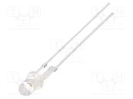 LED; 3mm; bluish green; 20000÷25000mcd; 30°; Front: convex OPTOSUPPLY