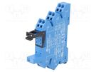 Socket; 6A; 250VAC; for DIN rail mounting; screw terminals; IP20 FINDER