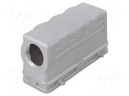 Enclosure for connectors: HDC; size E24; for cable; EMC; angled AMPHENOL