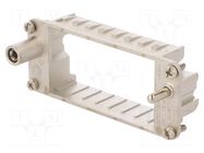 Frame for modules; female; size E16; C146,heavy|mate F AMPHENOL