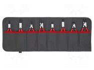 Kit: pliers; for circlip; Ring: internal,external; case; 8pcs. KNIPEX