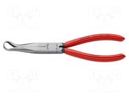 Pliers; curved,half-rounded nose; 200mm KNIPEX