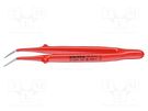 Tweezers; 150mm; for precision works; Blades: curved KNIPEX