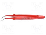 Tweezers; 150mm; for precision works; Blades: curved KNIPEX