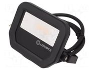 Lamp: LED flood light; 230VAC; 10W; warm white; 3000K; CRImin: 80 ams OSRAM