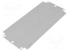 Mounting plate; steel; Plating: zinc WEIDMÜLLER