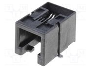 Socket; RJ9; PIN: 4; Cat: 3; low profile; gold-plated; Layout: 4p4c MOLEX