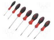 Kit: screwdrivers; Torx®; Size: TX09,TX10,TX15,TX20,TX25,TX30 WIHA
