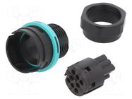 Connector: AC supply; screw terminal; female; TH406; 10A; 400V TECHNO