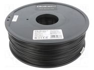 Filament: ABS PRO; 1.75mm; black; 220÷260°C; 1kg QOLTEC