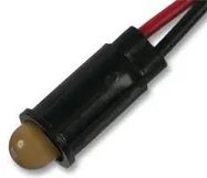 LED INDICATOR, 12VDC, YELLOW