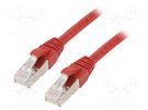 Patch cord; ETHERLINE® Cat.6a,S/FTP; 6a; stranded; Cu; LSZH; red LAPP