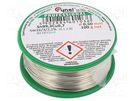 Soldering wire; Sn99,3Cu0,7; 0.5mm; 100g; lead free; reel; 227°C CYNEL