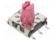 Encoding switch; DEC/BCD; Pos: 10; SMD; Rcont max: 80mΩ; 7x7x2.5mm PTR HARTMANN