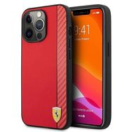 Ferrari FESAXHCP13XRE iPhone 13 Pro Max 6.7&quot; red/red hardcase On Track Carbon Stripe, Ferrari