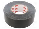 Tape: duct; W: 50mm; L: 50m; Thk: 0.26mm; black; rubber; -20÷80°C SCAPA