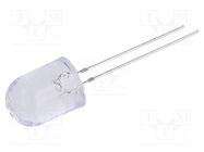 LED; 10mm; white cold; 22000÷25000mcd; 30°; Front: convex; 2.8÷3.6V OPTOSUPPLY