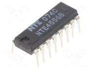 IC: digital; binary 1 to 4,decoder,demultiplexer; Ch: 2; CMOS; THT NTE Electronics