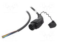 Cable: eMobility; 1x0.5mm2,5x6mm2; 480V; 24.4kW; IP44; three-phase HARTING