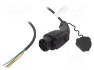 Cable: eMobility; 1x0.5mm2,3x2.5mm2; 250V; 4kW; IP44; single-phase HARTING