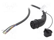 Cable: eMobility; 1x0.5mm2,5x6mm2; 480V; 22kW; IP44; three-phase HARTING