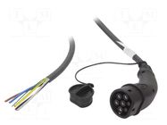 Cable: eMobility; 1x0.5mm2,5x6mm2; 480V; 22kW; IP44; three-phase HARTING