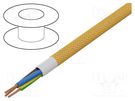 Wire; H03VV-F,OMY; 3G0.75mm2; round; stranded; Cu; PVC; textile ESPE