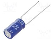 Capacitor: electrolytic; THT; 330uF; 16VDC; Ø6.3x11mm; ±20%; 2000h SAMWHA