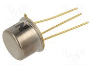 Transistor: NPN; bipolar; 300V; 15mA; 7W; TO39 NTE Electronics