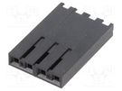 Plug; wire-wire/PCB; female; SL; 2.54mm; PIN: 4; w/o contacts MOLEX