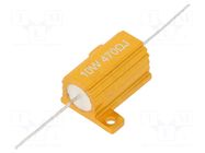 Resistor: wire-wound; with heatsink; 470Ω; 10W; ±5%; 30ppm/°C SR PASSIVES