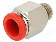 Push-in fitting; straight; -0.99÷20bar; nickel plated brass 