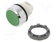 Switch: push-button; 22mm; green; none; IP66; flat; MPI; Pos: 2 ABB