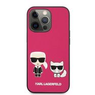 Karl Lagerfeld KLHCP13XPCUSKCP iPhone 13 Pro Max 6,7 &quot;fuchsia / fuchsia hardcase Ikonik Karl &amp; Choupette, Karl Lagerfeld