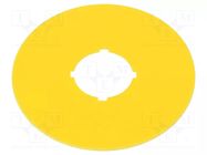 Warning plate; 22mm ABB