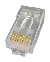 RJ45 CONNECTOR, PLUG, 8P8C, 1PORT, CRIMP