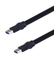 USB CABLE, 3.0 A PLUG-A PLUG, BLU, 9.8FT