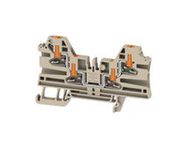 TERMINAL BLOCK, DIN RAIL, 4POS, 12AWG