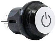 PUSHBUTTON SW, DPDT, 16A, 127VAC, PANEL