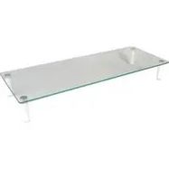 Glass 3 1/2? Laptop Table Stand with Post Supports
